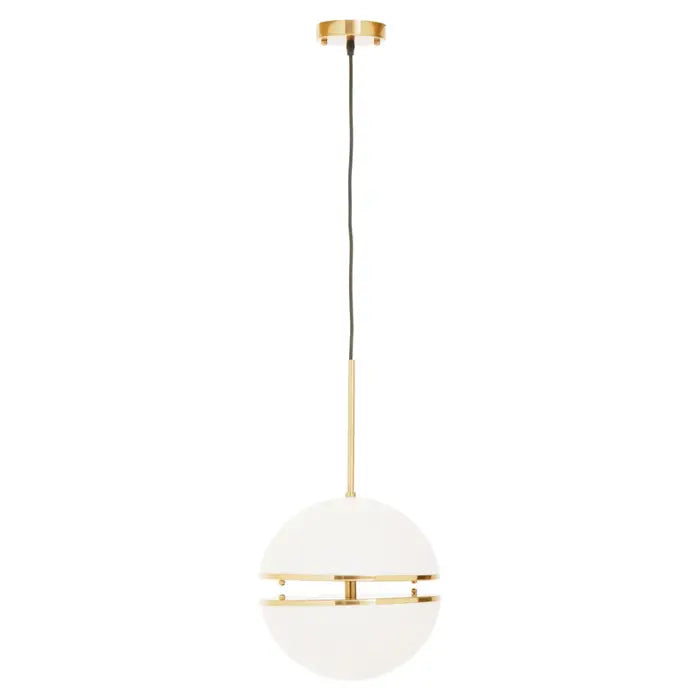 Orbital Pendant - Brushed Brass / Matte Black