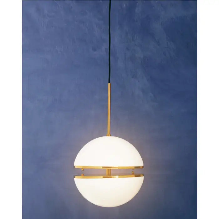 Orbital Pendant - Brushed Brass / Matte Black
