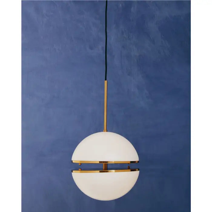 Orbital Pendant - Brushed Brass / Matte Black