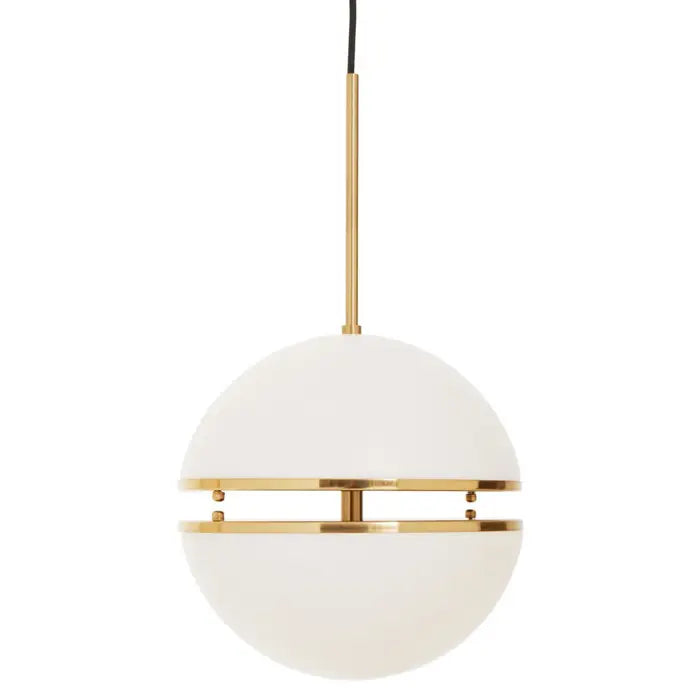 Orbital Pendant - Brushed Brass / Matte Black