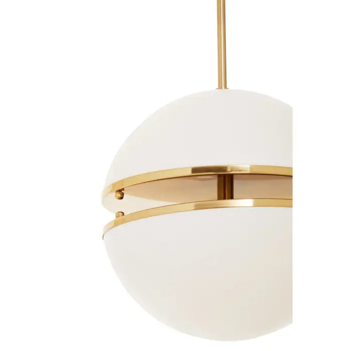 Orbital Pendant - Brushed Brass / Matte Black