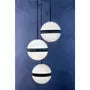 Orbital Three Ball Brass Pendant Light