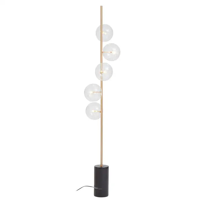 Modern Five-Bulb Marble Floor Lamp - Various Colours Available