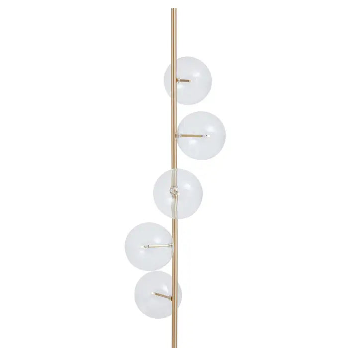 Modern Five-Bulb Marble Floor Lamp - Various Colours Available
