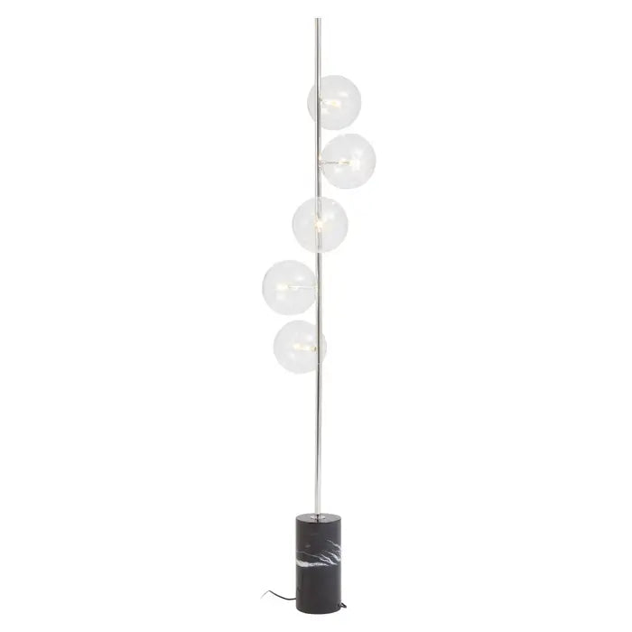 Modern Five-Bulb Marble Floor Lamp - Various Colours Available