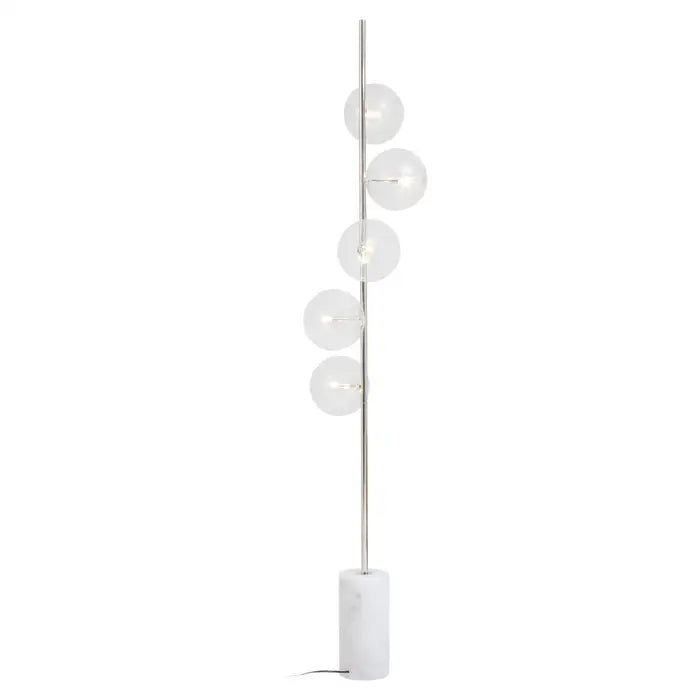 Modern Five-Bulb Marble Floor Lamp - Various Colours Available