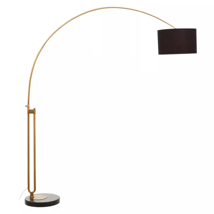 Edison Elegance Floor Lamp with Black Marble Base