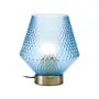 Porthleven Smoked Glass Table Lamp- Various Finishes