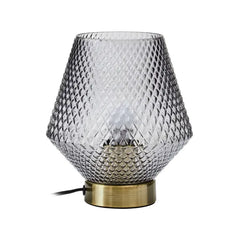 Porthleven Smoked Glass Table Lamp- Various Finishes