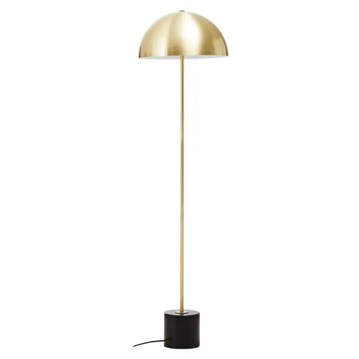 Midnight Marble and Brass Lamp