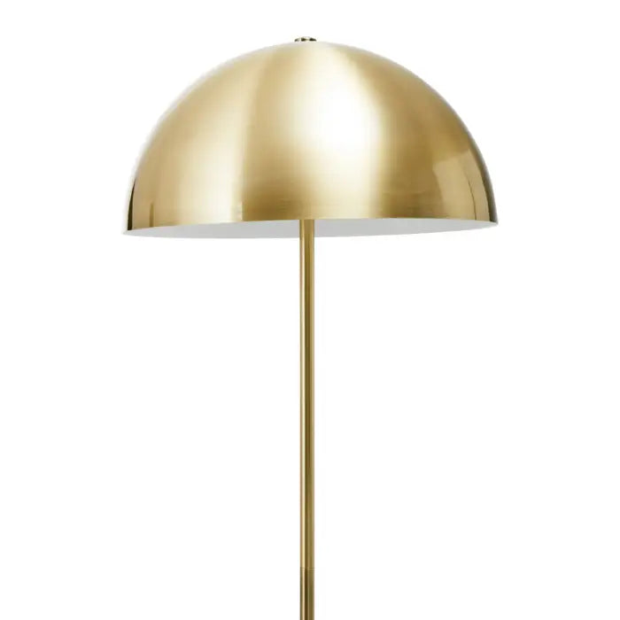 Midnight Marble and Brass Lamp