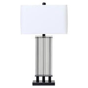 Taunton Table Lamp With Matte Black& Silver Base