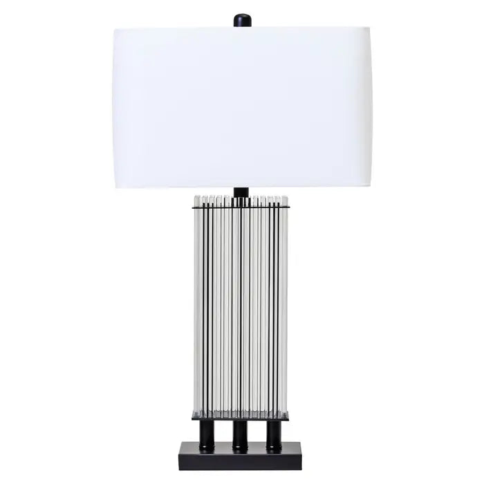 Taunton Table Lamp With Matte Black& Silver Base