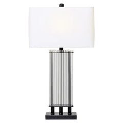 Taunton Table Lamp With Matte Black& Silver Base