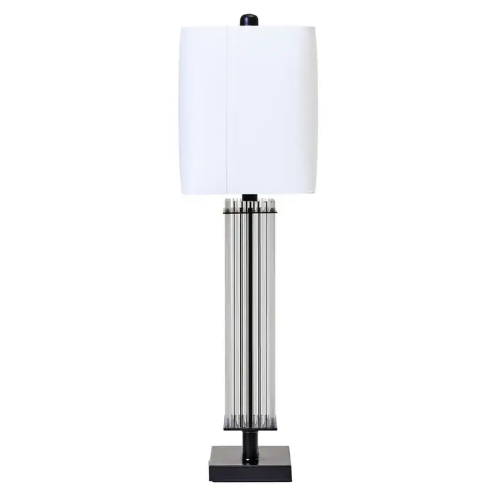 Taunton Table Lamp With Matte Black& Silver Base