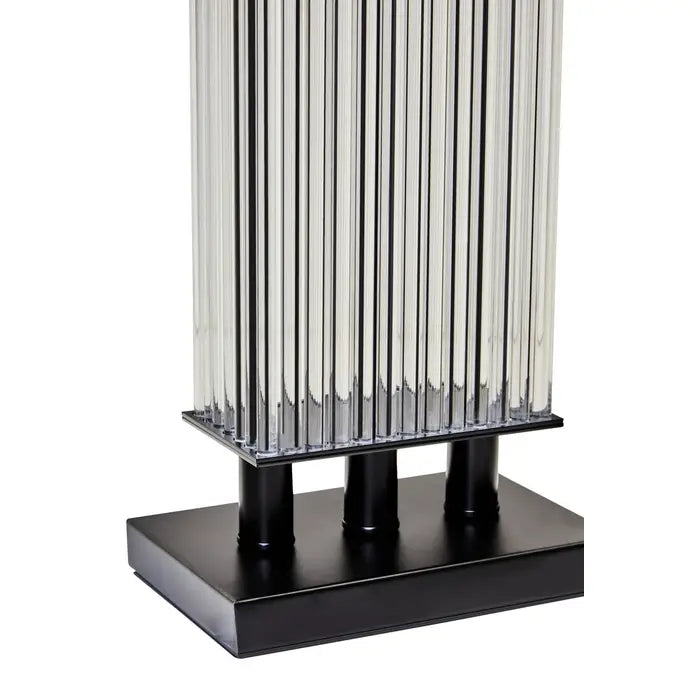 Taunton Table Lamp With Matte Black& Silver Base