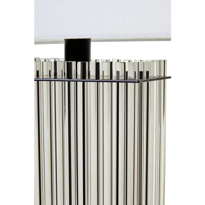 Taunton Table Lamp With Matte Black& Silver Base