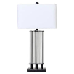 Taunton Table Lamp With Matte Black& Silver Base