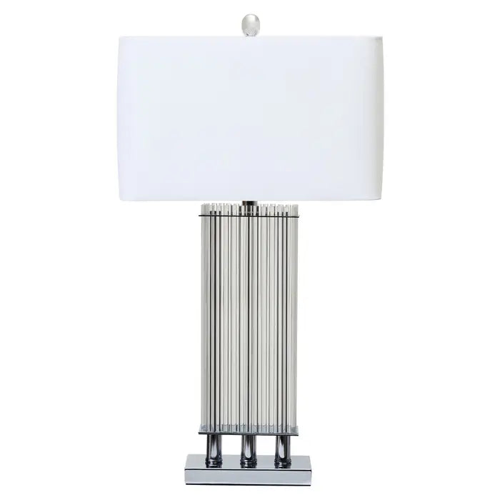 Taunton Table Lamp With Matte Black& Silver Base