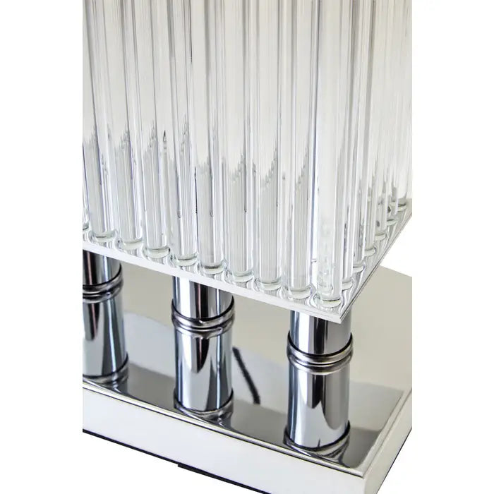 Taunton Table Lamp With Matte Black& Silver Base