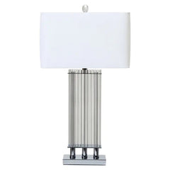 Taunton Table Lamp With Matte Black& Silver Base