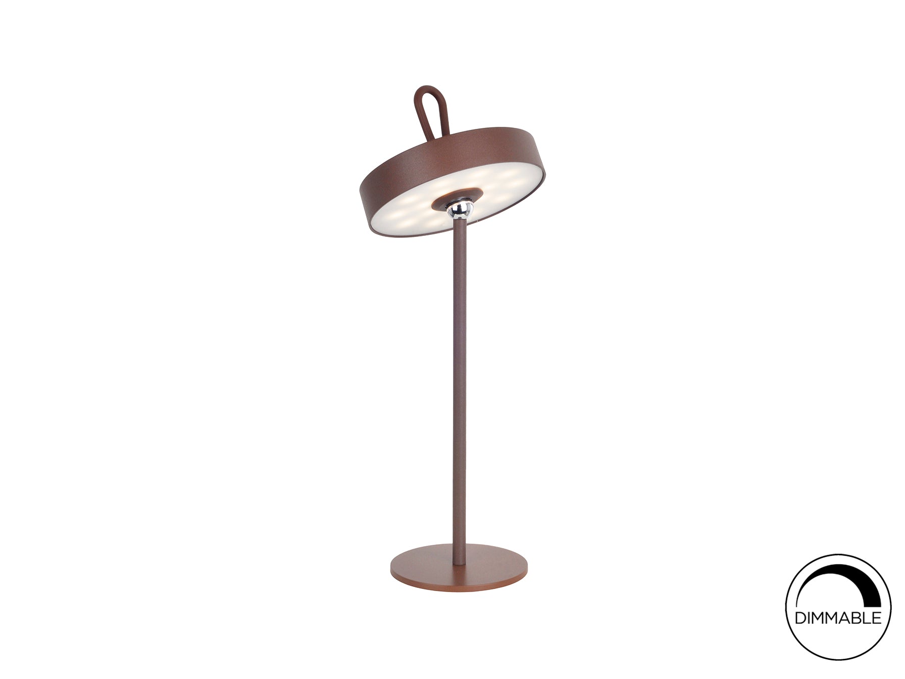 Gong LED Table Lamp- Corten/ Black/ White Finishes