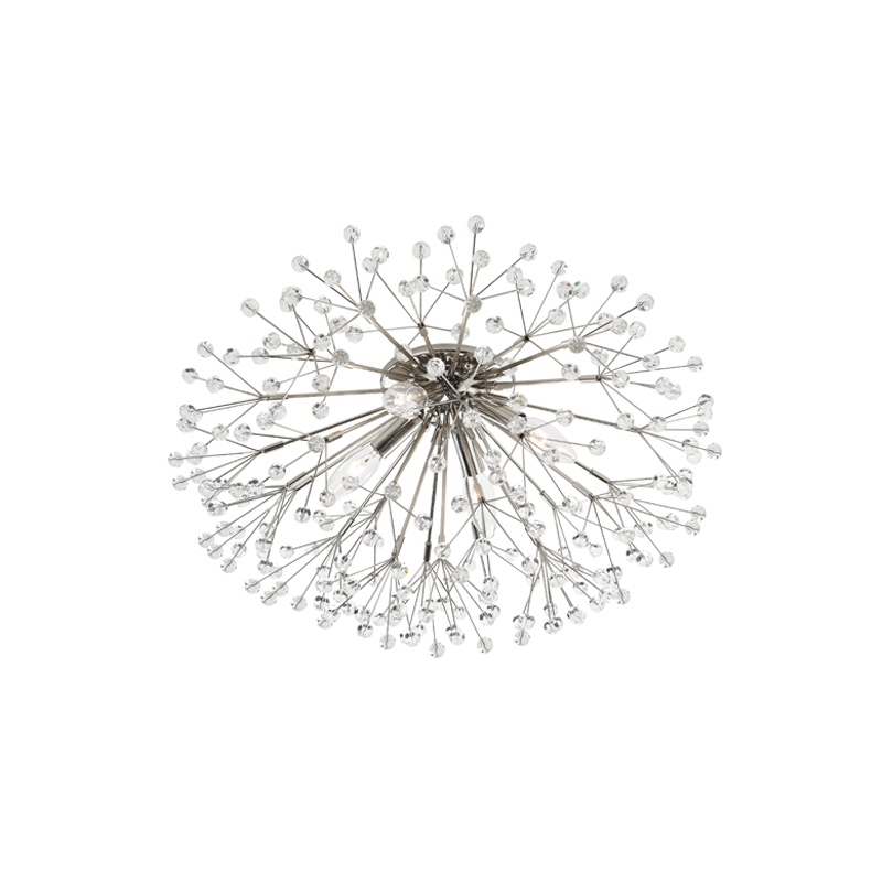 Dunkirk 4/6Lt Flush Mount - Brass/Nickel