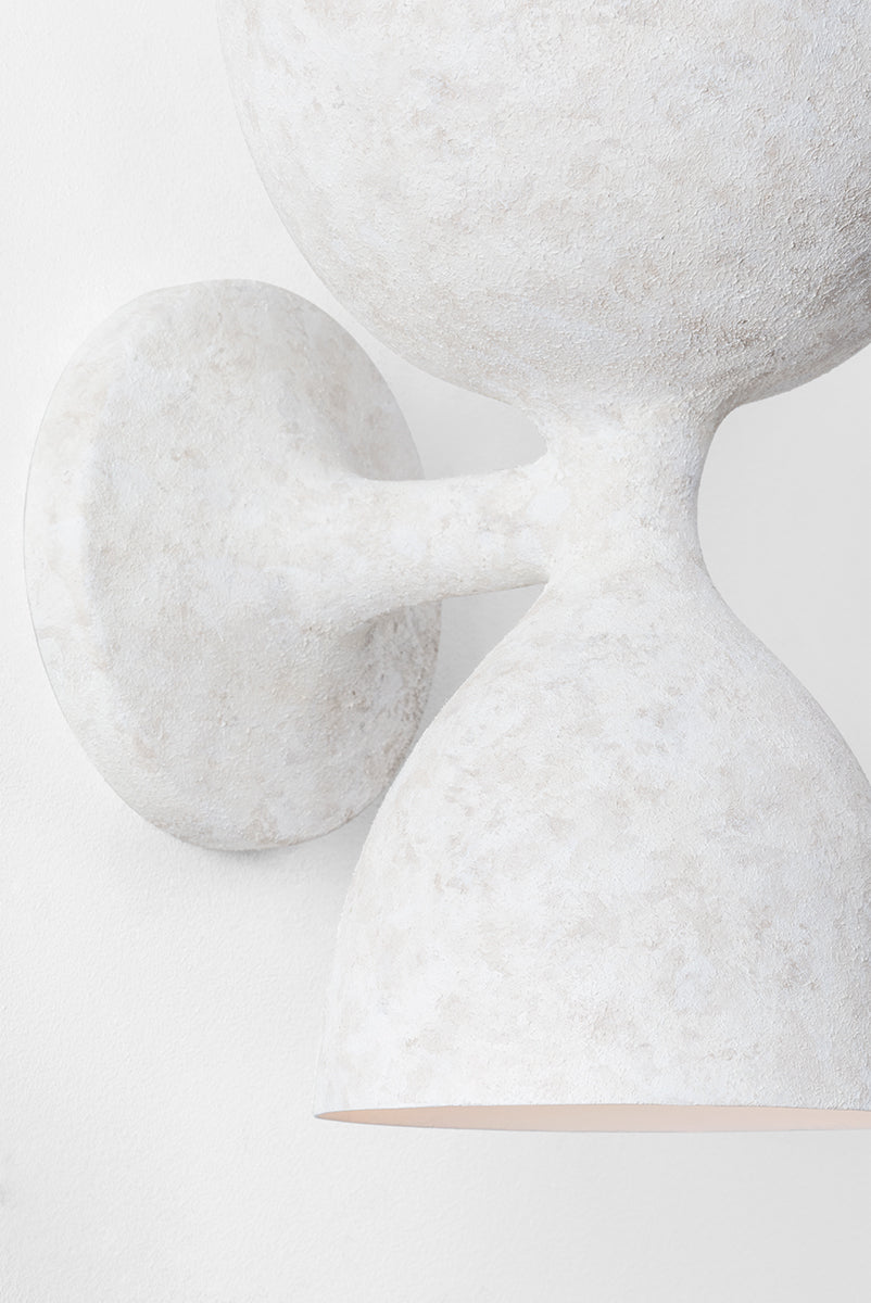 Waucoba 2Lt Wall Sconce - Weathered White