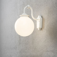 Arcturus Down Wall Light IP23 - Matt White