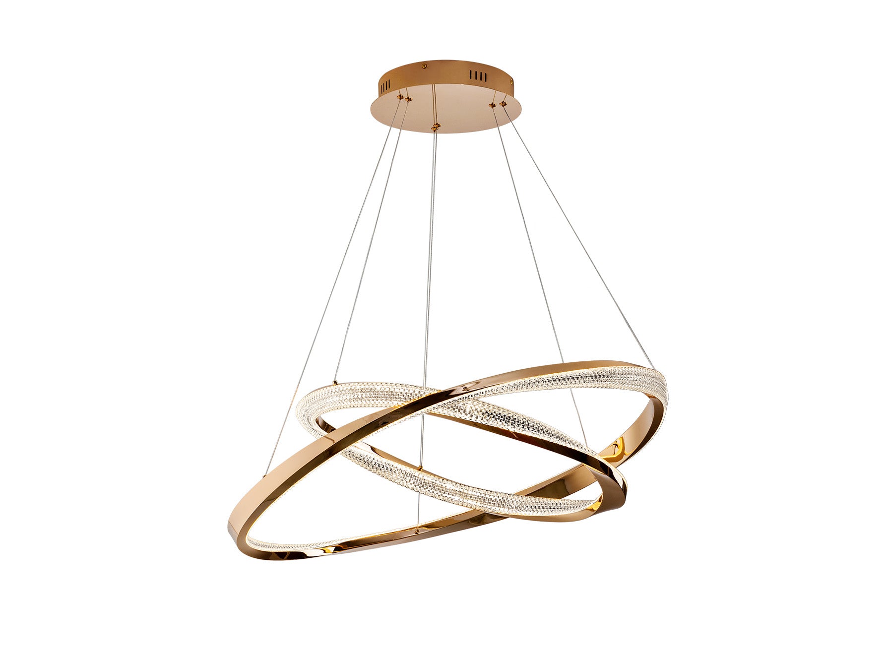 Orbitas Ceiling Light- Gold - 2 Rings