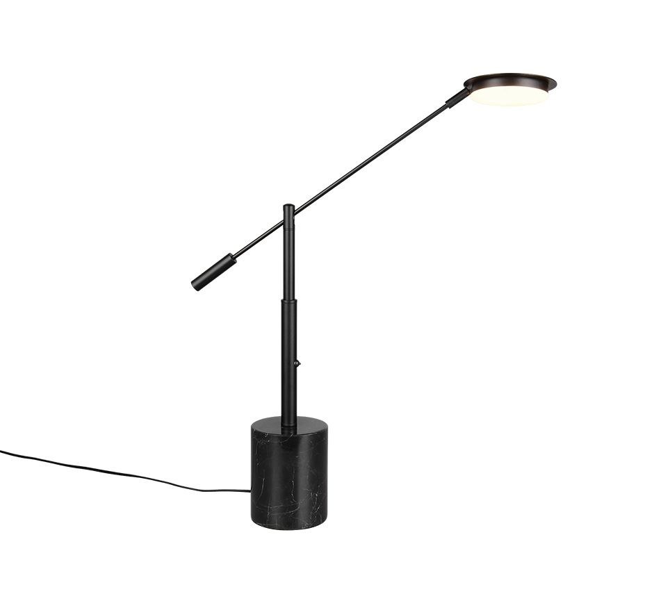 Fiore Table lamp- Nickel/ Black Finishes