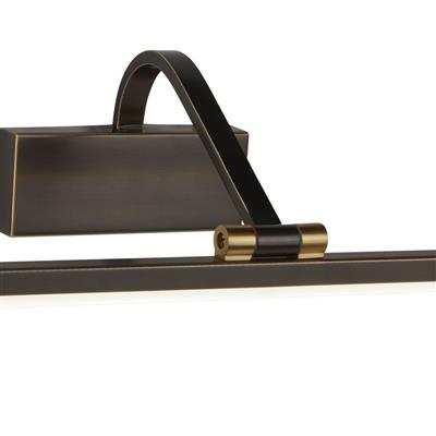 Bilbao Picture Light - Black & Brushed Gold/ Satin Brass Metal