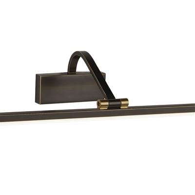 Bilbao Picture Light - Black & Brushed Gold/ Satin Brass Metal
