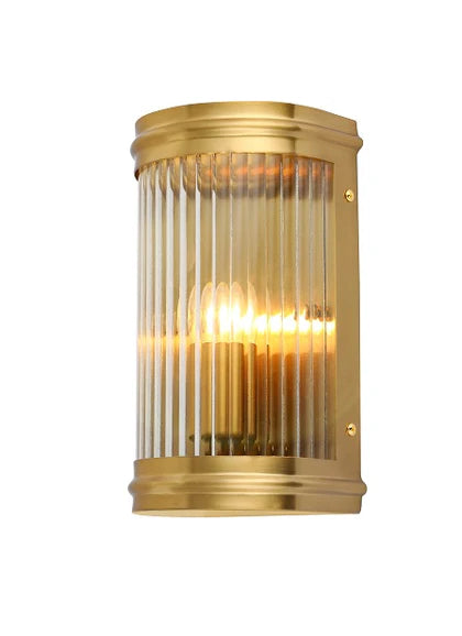 Essie 1Lt Wall Light - Chrome / Satin Brass