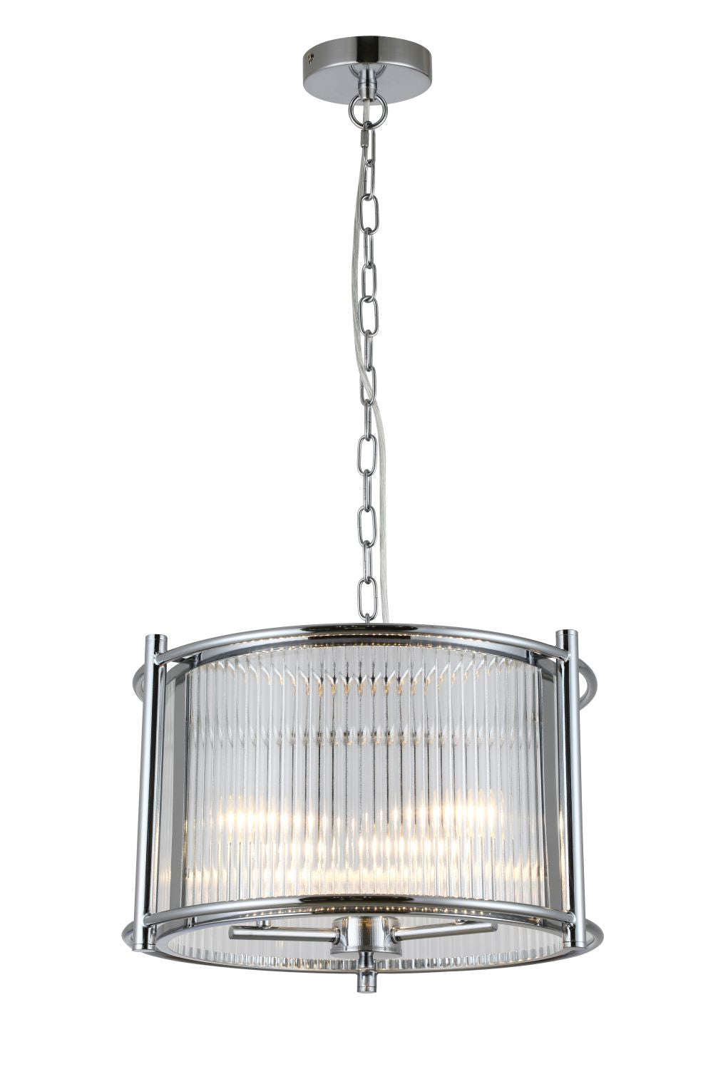 Cici 3/5Lt Hanging Ceiling Light - Chrome / Satin Brass