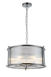 Cici 3/5Lt Hanging Ceiling Light - Chrome / Satin Brass