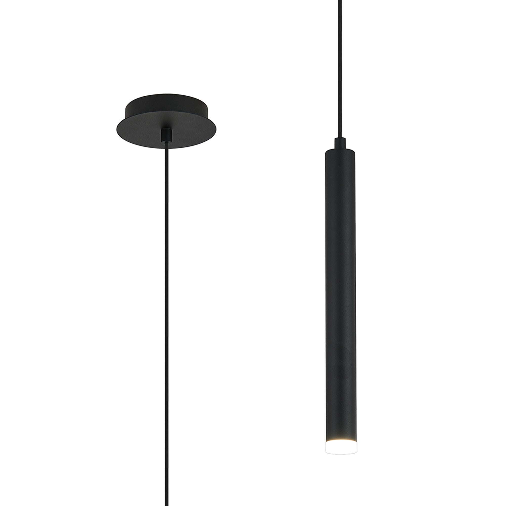 Segal IP44 Light Pendant With Tube - Various Sizes and Colours