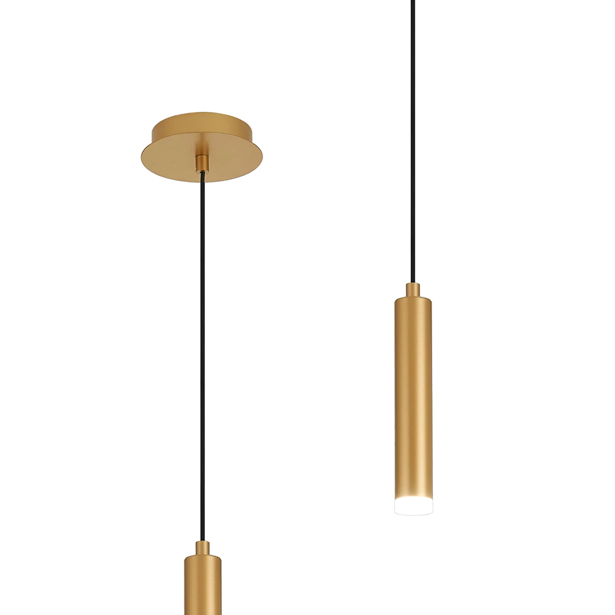Segal IP44 Light Pendant With Tube - Various Sizes and Colours