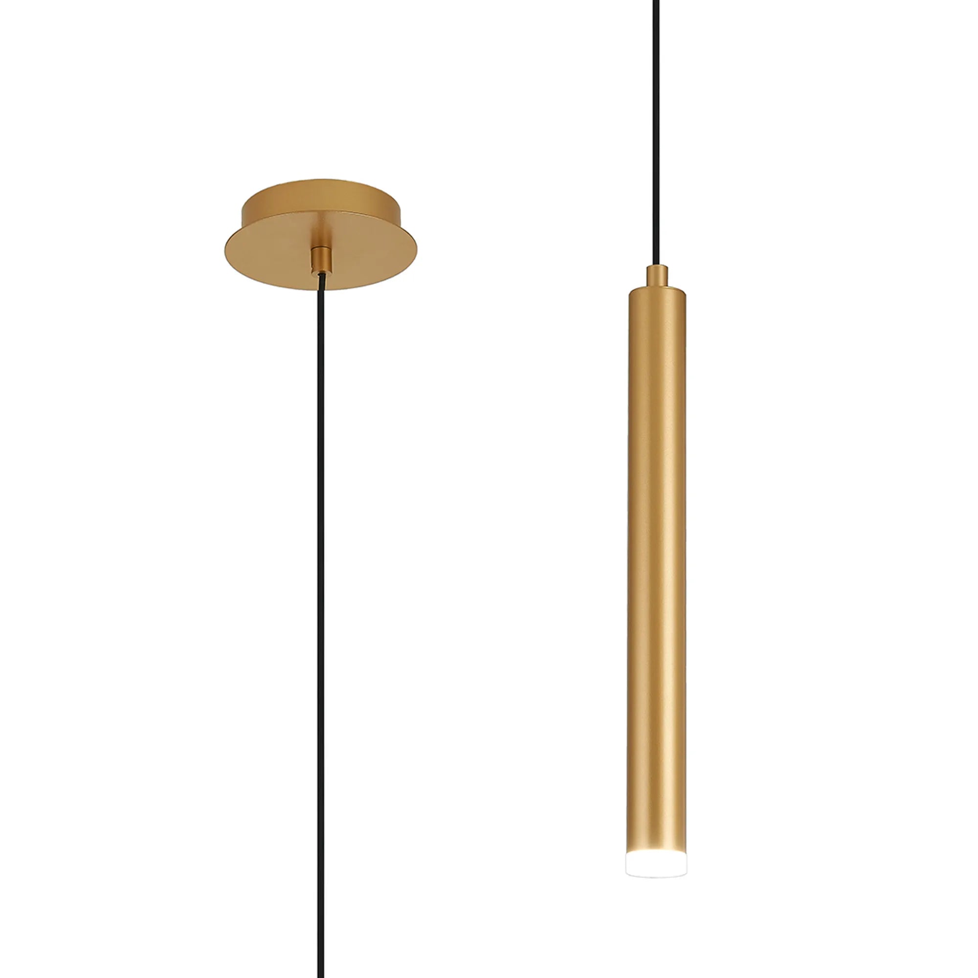 Segal IP44 Light Pendant With Tube - Various Sizes and Colours