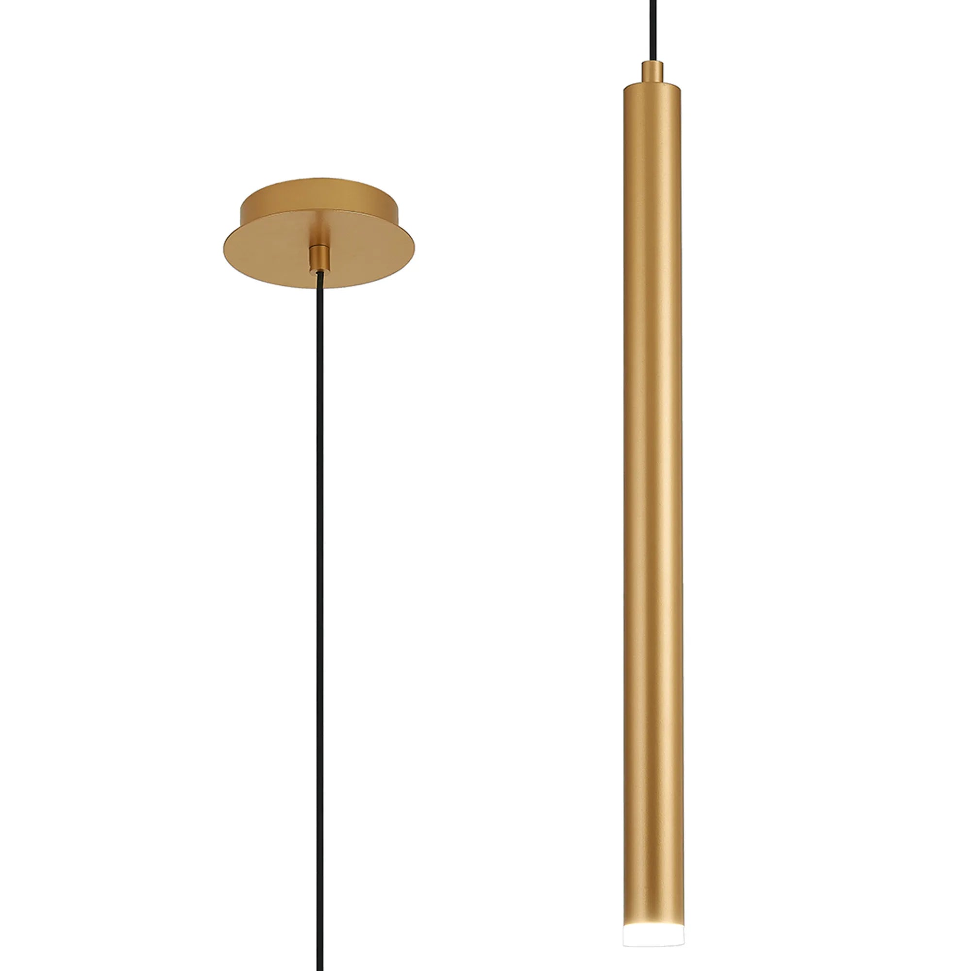 Segal IP44 Light Pendant With Tube - Various Sizes and Colours
