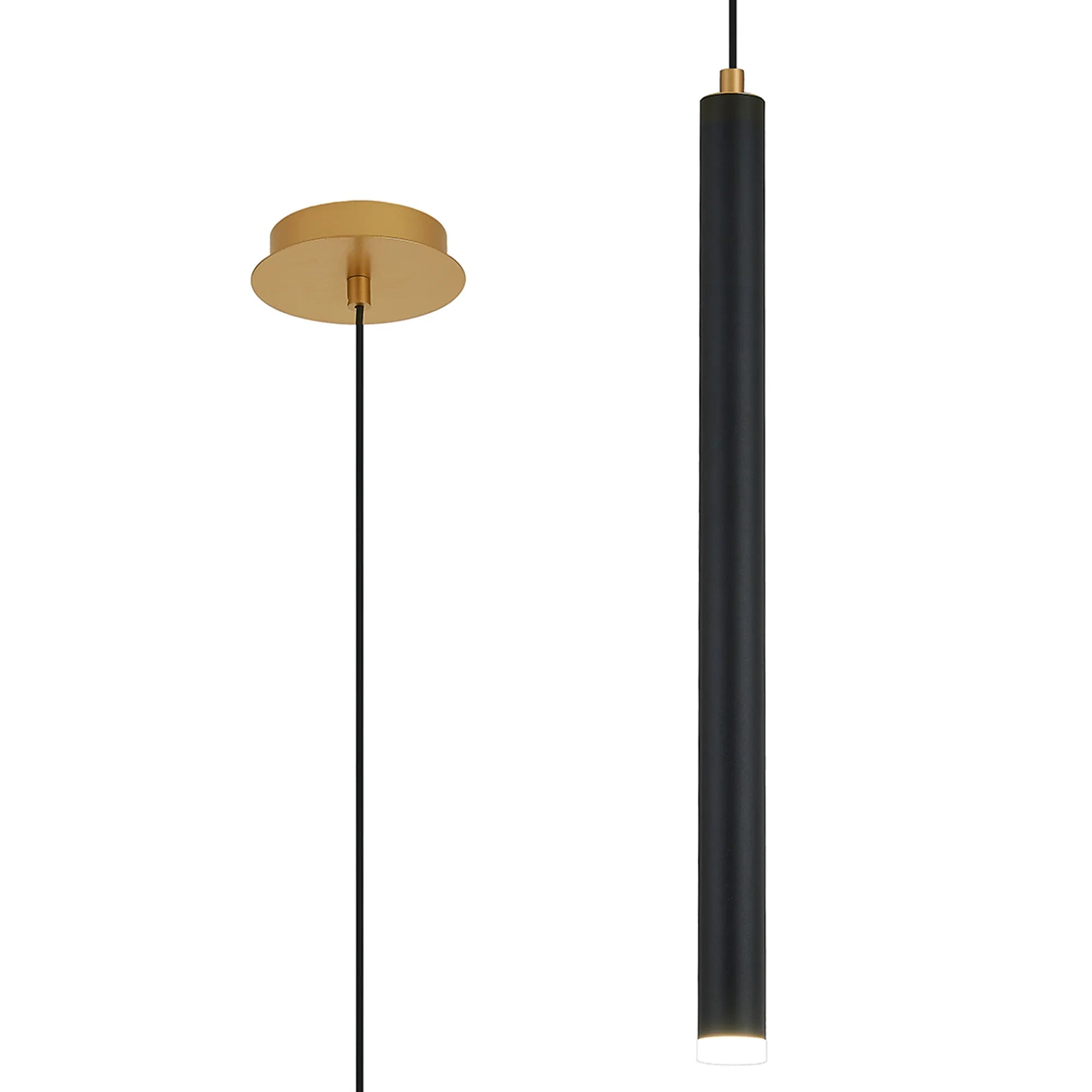 Segal IP44 Light Pendant With Tube - Various Sizes and Colours