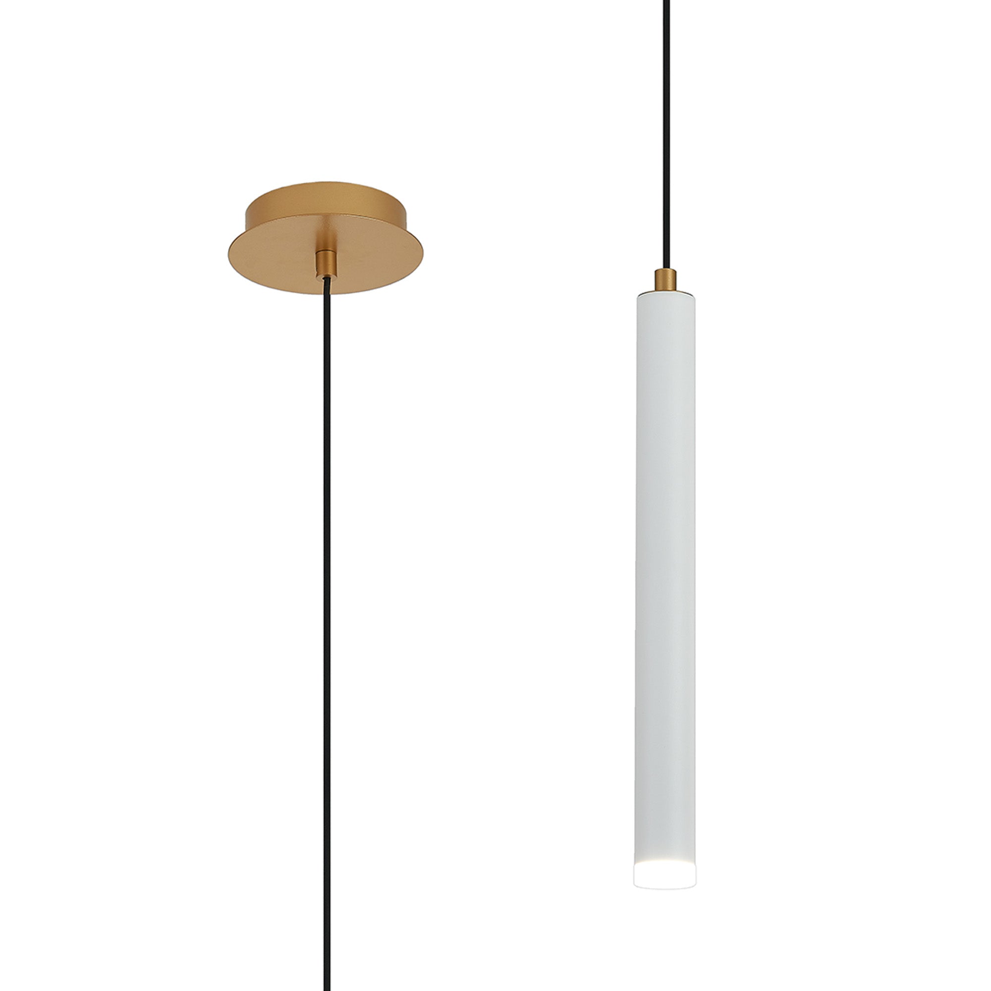 Segal IP44 Light Pendant With Tube - Various Sizes and Colours