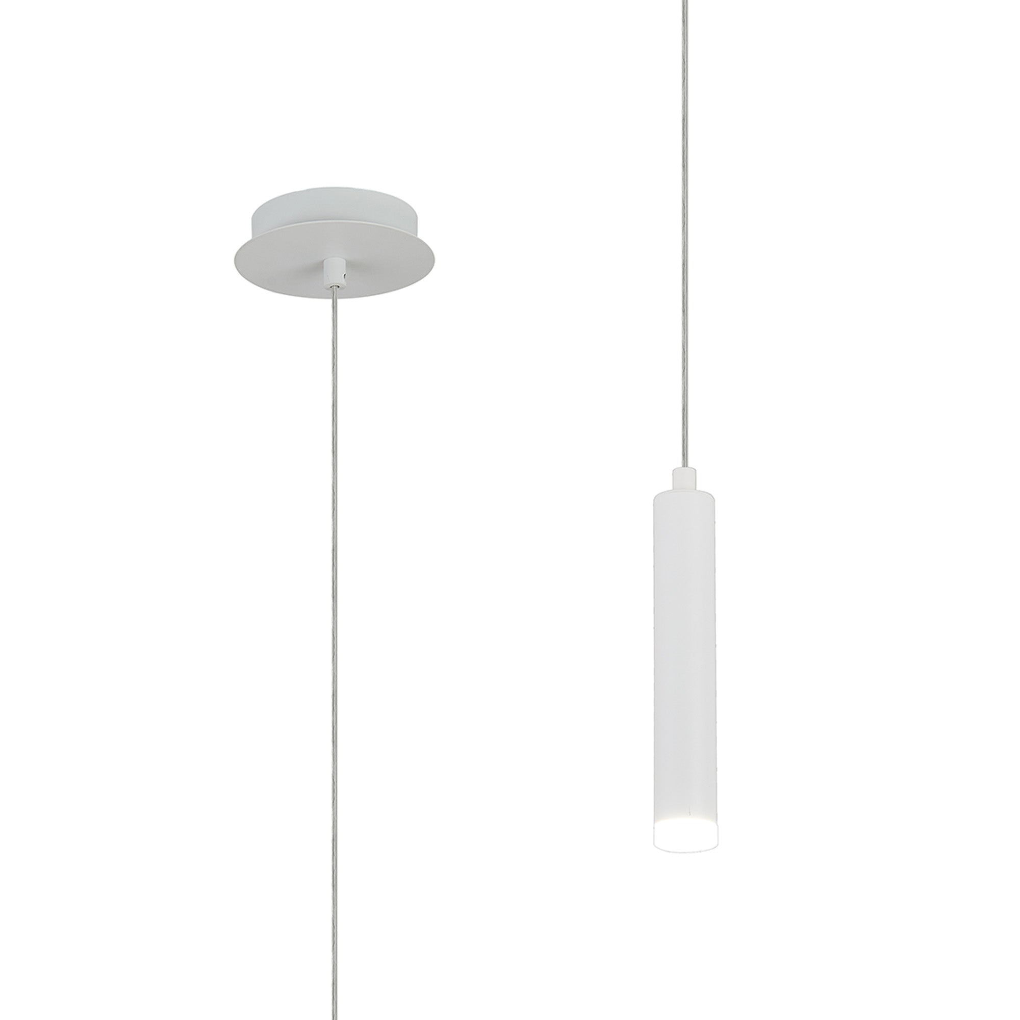 Segal IP44 Light Pendant With Tube - Various Sizes and Colours