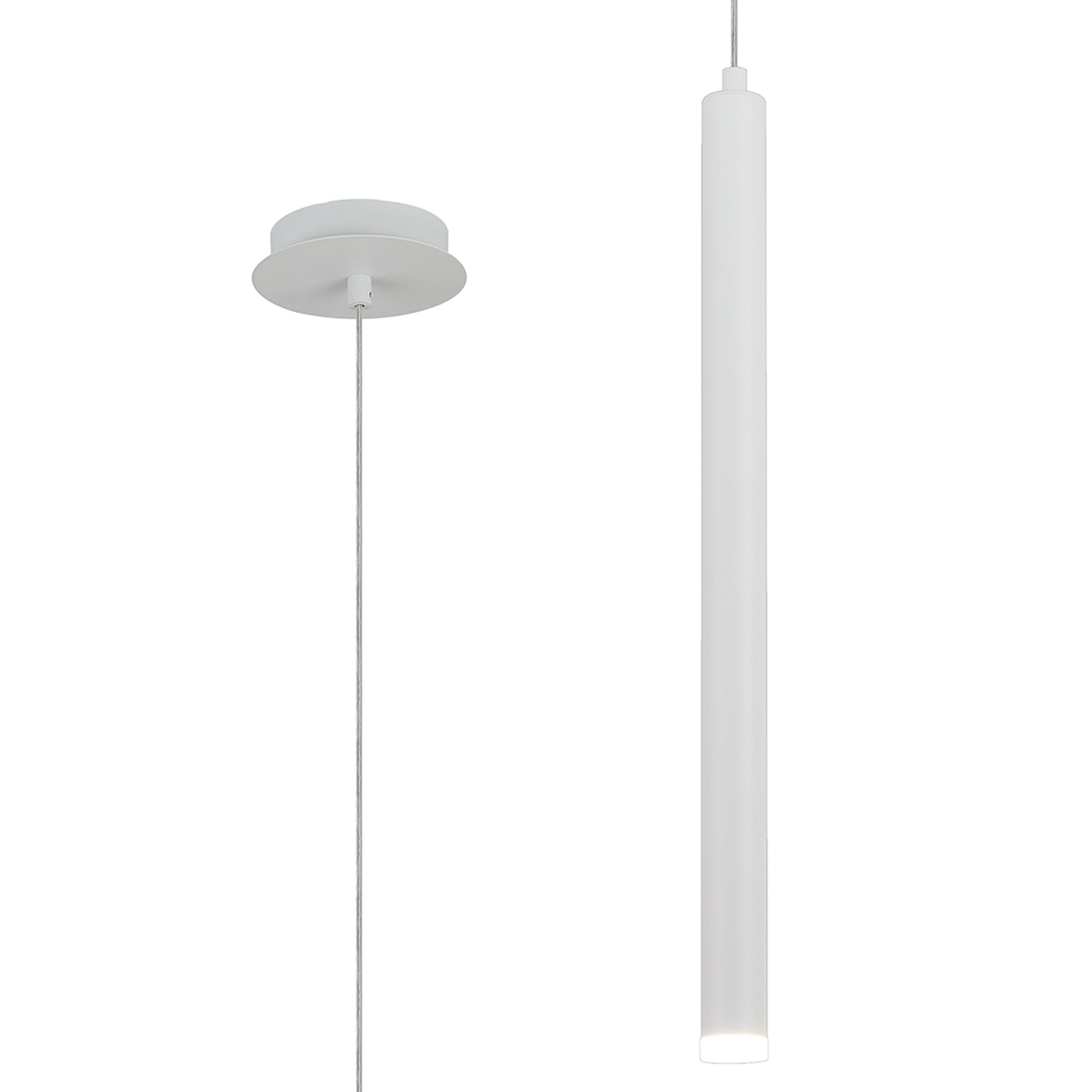 Segal IP44 Light Pendant With Tube - Various Sizes and Colours