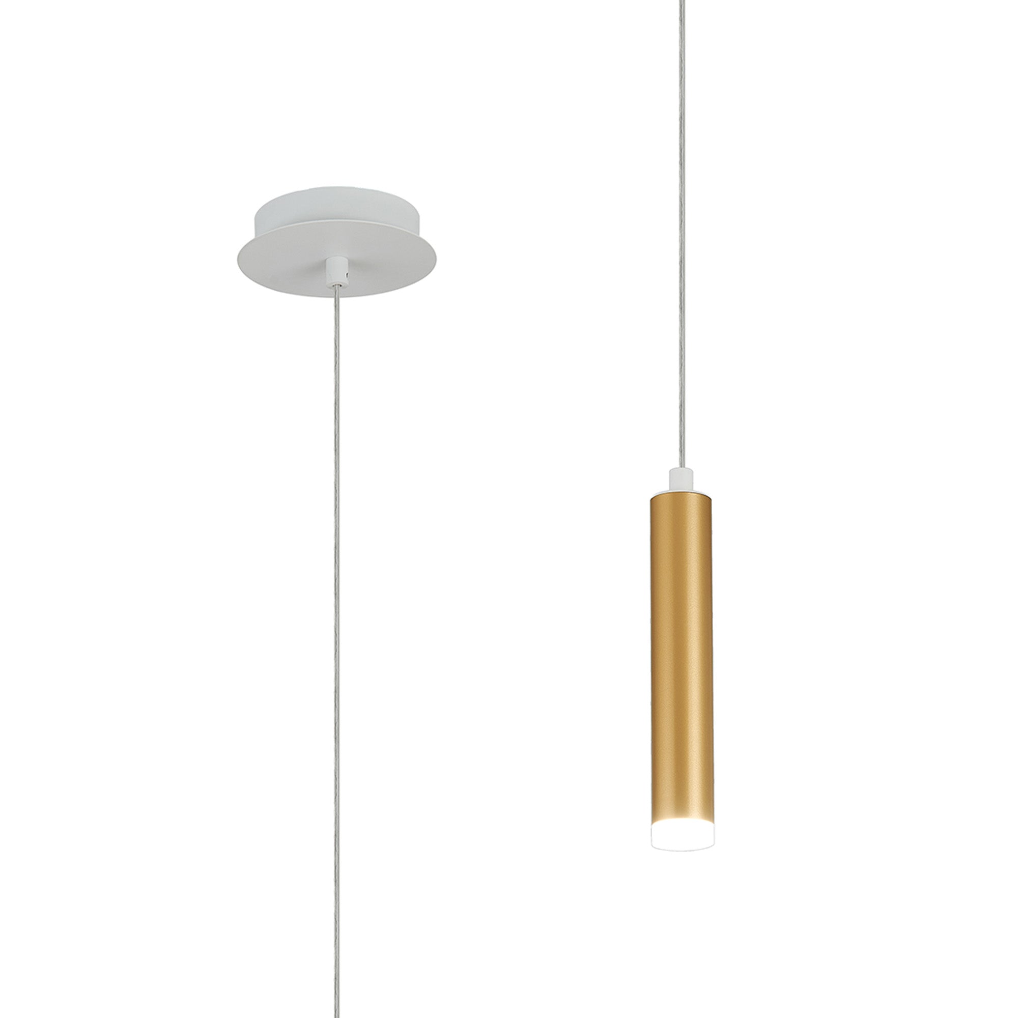 Segal IP44 Light Pendant With Tube - Various Sizes and Colours