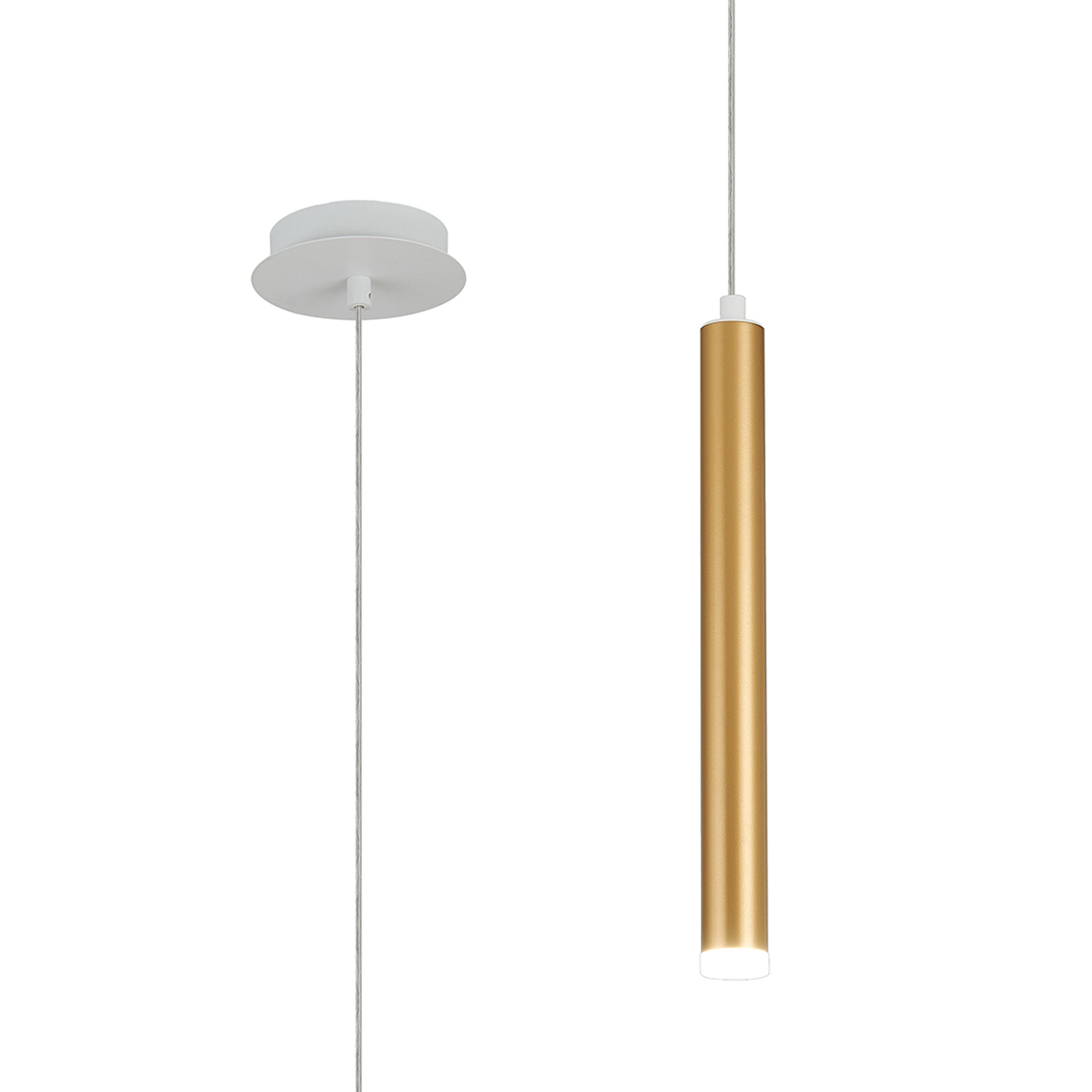 Segal IP44 Light Pendant With Tube - Various Sizes and Colours