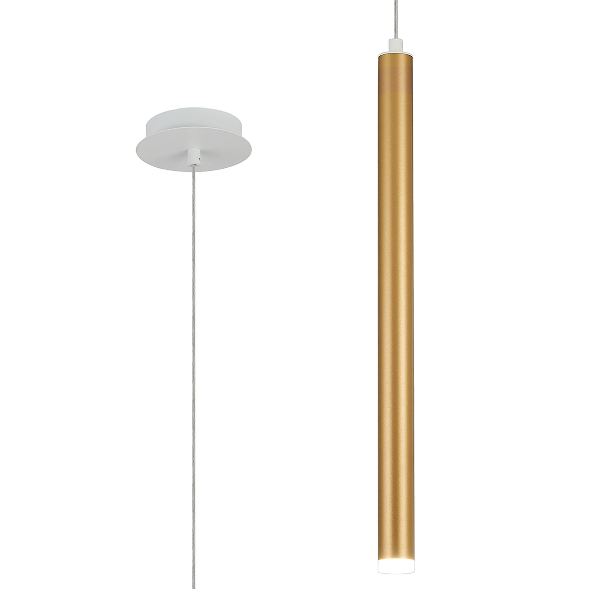 Segal IP44 Light Pendant With Tube - Various Sizes and Colours