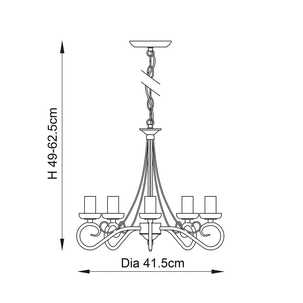 Ketley 5Lt Multi-Arm Pendant