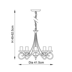 Ketley 5Lt Multi-Arm Pendant