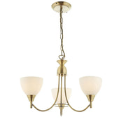 Tierney 3/5Lt Centre Ceiling Light - Antique Brass/Satin Chrome Finish